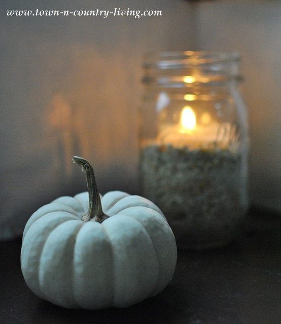 Fall Decorating with Candles via www.town-n-country-living.com