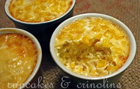 Baked Corn Cups ~ A Great Addition to a Buffet Dinner