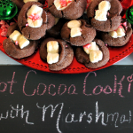 Hot Cocoa Cookies with Marshmallow and Candy Canes