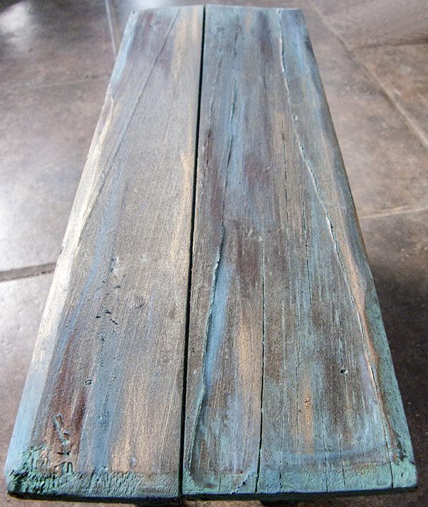 Copper Patina Bench