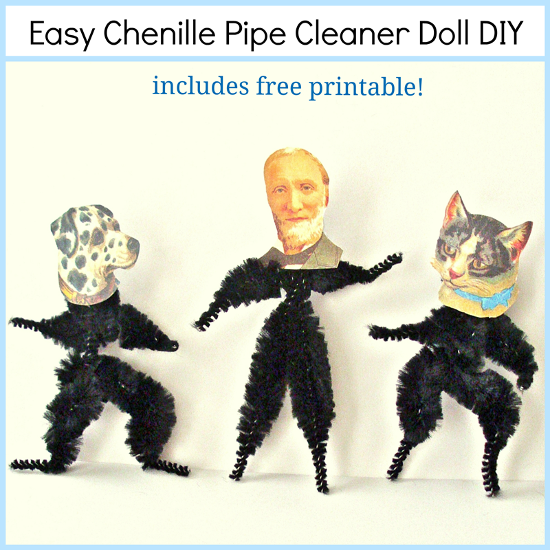 Easy Chenille Pipe Cleaner Doll DIY