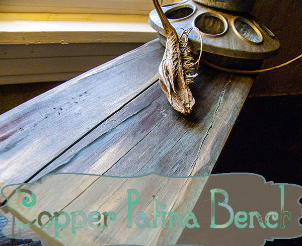 Copper Patina Bench
