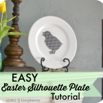 Easy Easter Silhouette Plate Tutorial
