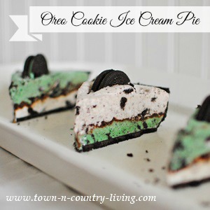 Oreo Cookie Ice Cream Pie