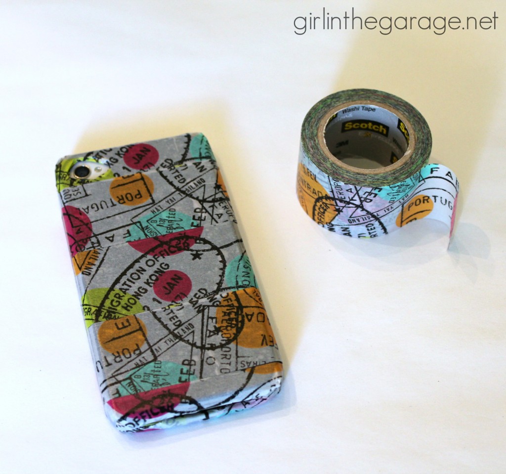 3 Ways to Update Your Phone Case with Washi Tape - easily and temporarily!  Girl in the Garage for Live Creatively Inspired