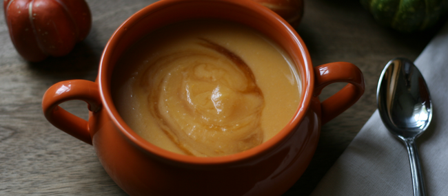Sweet Potato-Apple Soup ~ Smooth, Creamy and Delicious