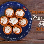 Impossible Pumpkin Pie Bites