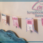 How to Make a Valentine Banner from Scrapbook Paper