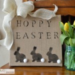 Quick and Easy Burlap Easter Sign